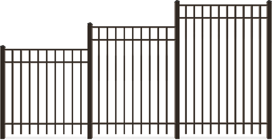 Residential Aluminum fence height options Tampa Bay area
