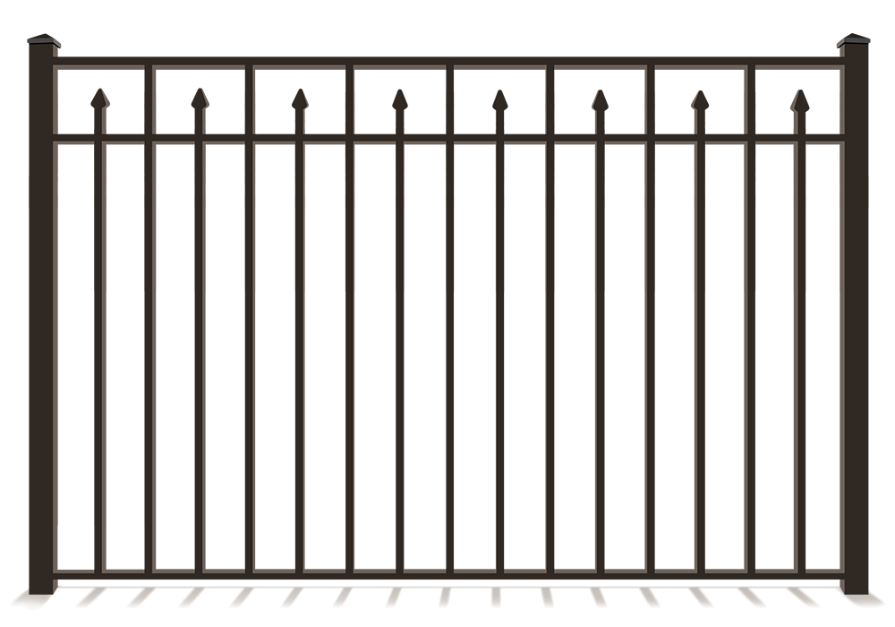 Aluminum decorative fence in Tampa Bay area