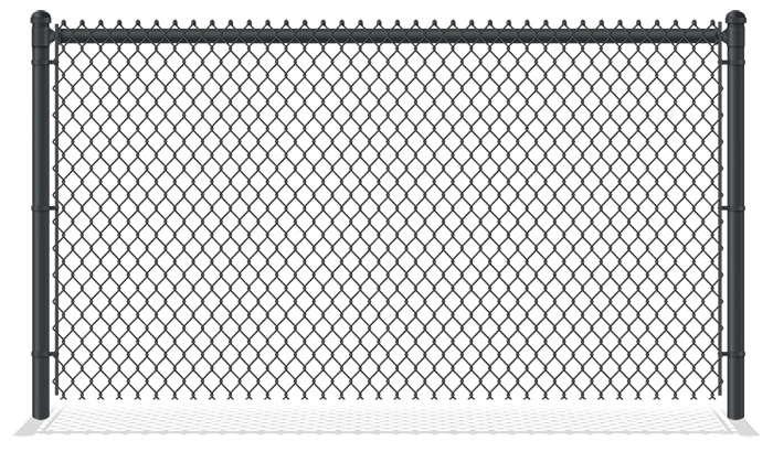 Black PVC-Coated Chain Link Fence in Tampa Bay area