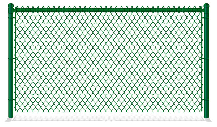 Green Plastic Coated Chain Link Fence Company in Tampa Bay area