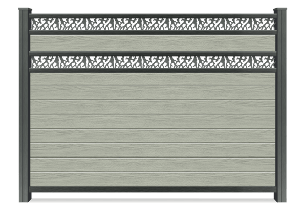 Decorative Accent composite fence in Tampa Bay area