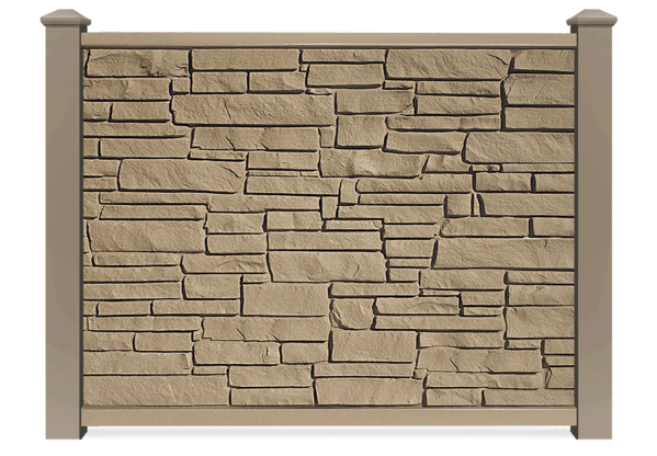 Brown SimTek composite fence in Tampa Bay area