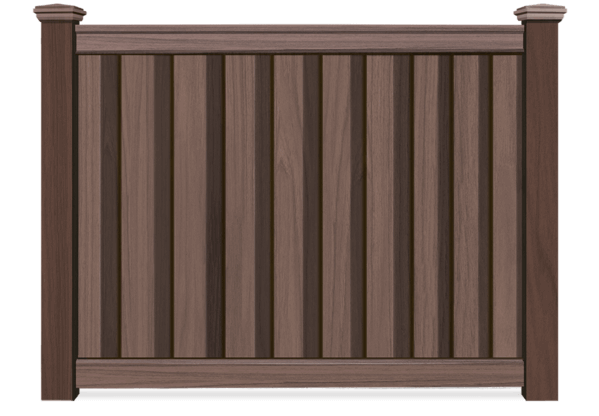Wood Grain composite fence in Tampa Bay area