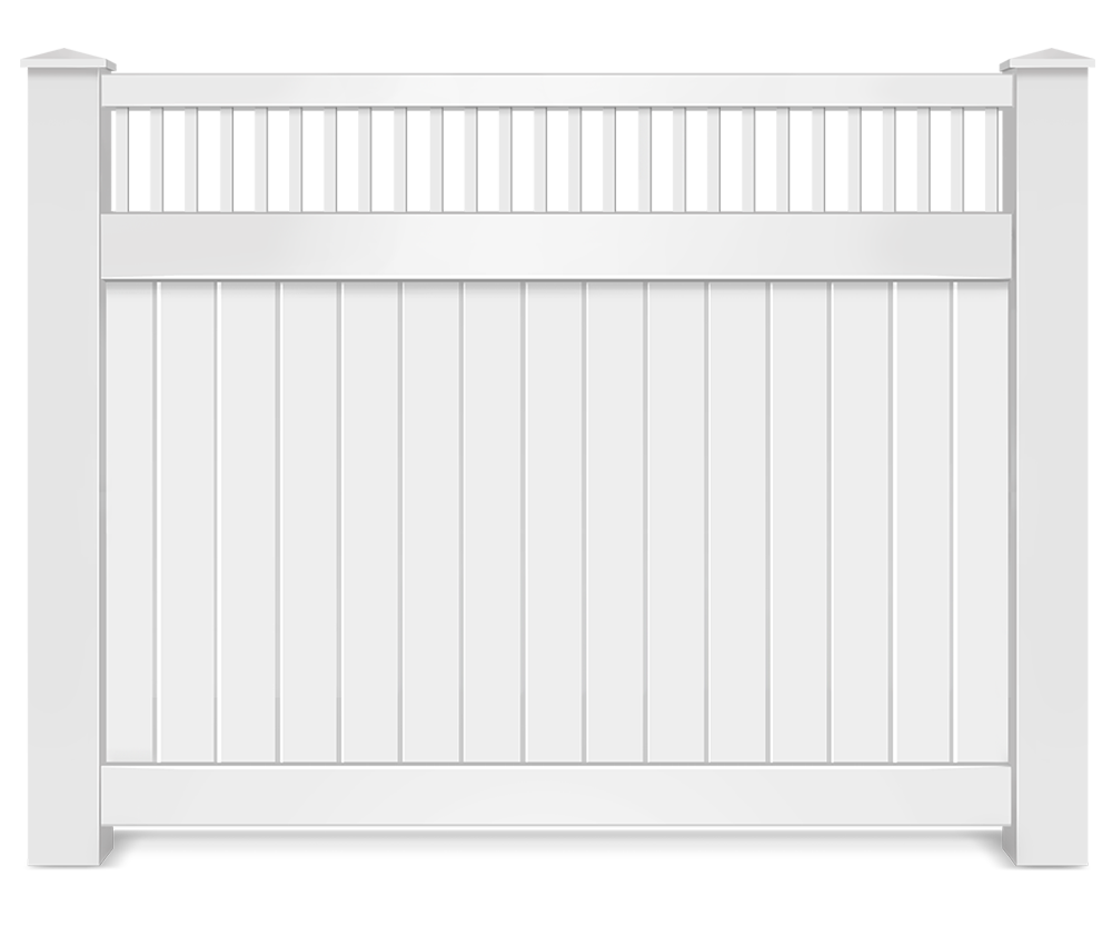 Vinyl decorative fence contractor in Tampa Bay area
