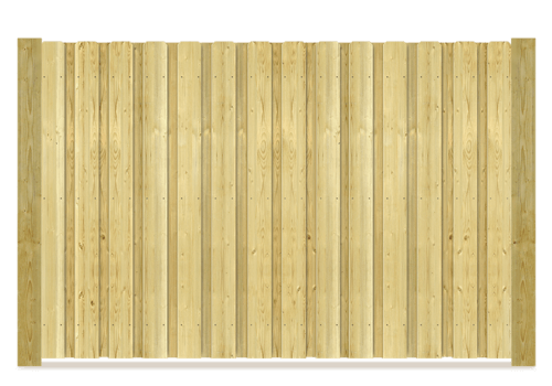 Board on Board wood fence in Tampa Bay area