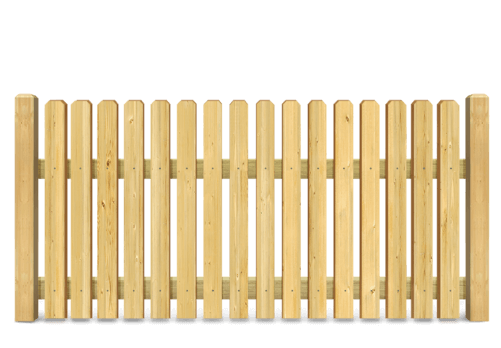 Residential Picket wood fence in Tampa Bay area