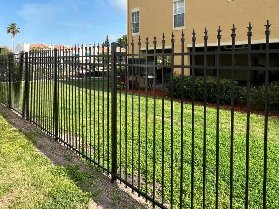 Ornamental steel fence contractor in Tampa Bay area